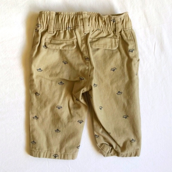 carter's sailboat print cotton twill chinos pants 3 months baby boy - Picture 4 of 4